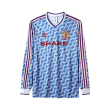 Camiseta alternativa del Manchester United 91/92 - Manga larga