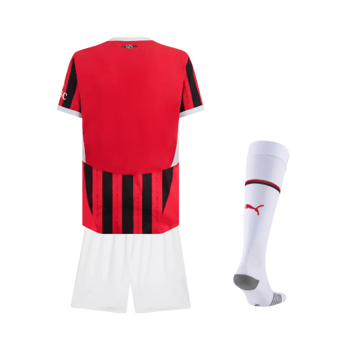 Kit local del AC Milan 24/25 - Pantalón corto blanco