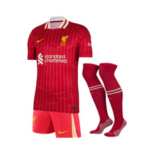 Kit local del Liverpool para niños 24/25