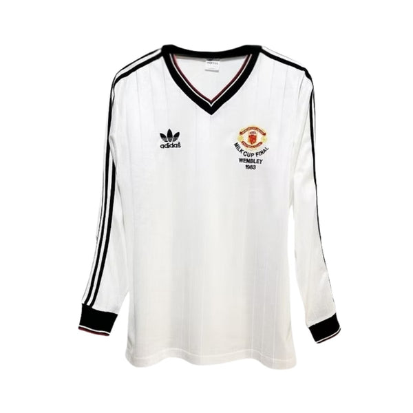 Camiseta alternativa del Manchester United 82/83 - Final de la Copa FA - Manga larga