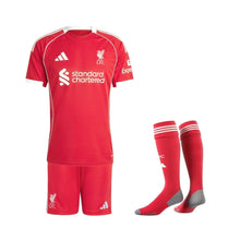 Kit local infantil del Liverpool 25/26