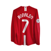Manchester United Local 07/08 - Manga Larga - Ronaldo 7