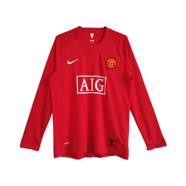Manchester United Local 07/08 - Manga Larga - Ronaldo 7