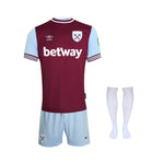 Kit local para niños del West Ham United 24/25